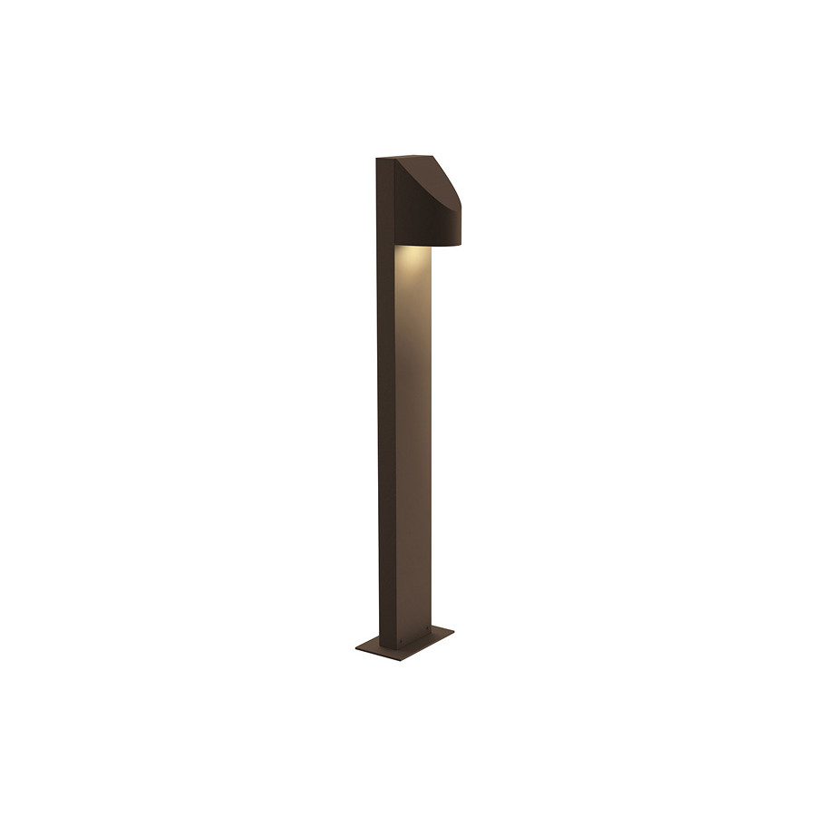 Sonneman Shear LED Bollard - Textured Bronze, 28"