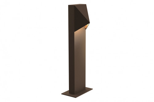 Sonneman™ Triform Compact LED Bollard - Textured Bronze, 16"