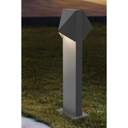Sonneman Triform Compact LED Bollard - Textured Bronze, 16"