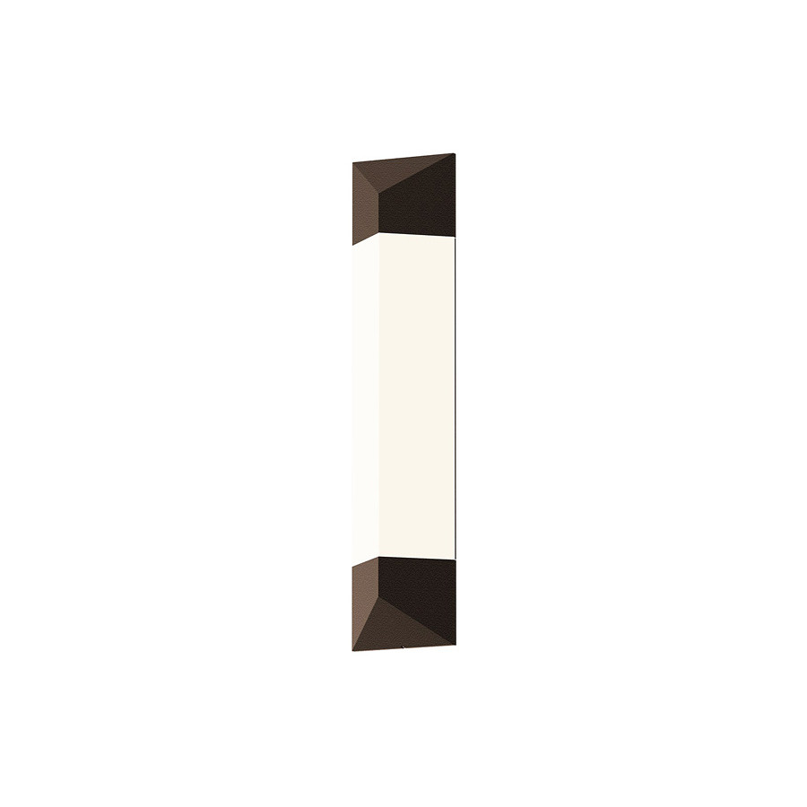 Sonneman Triform LED Sconce - Textured Bronze, 24"