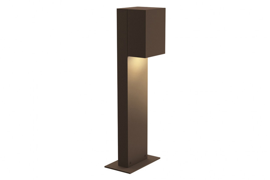 Sonneman™ Box LED Bollard - Textured Bronze, 16"