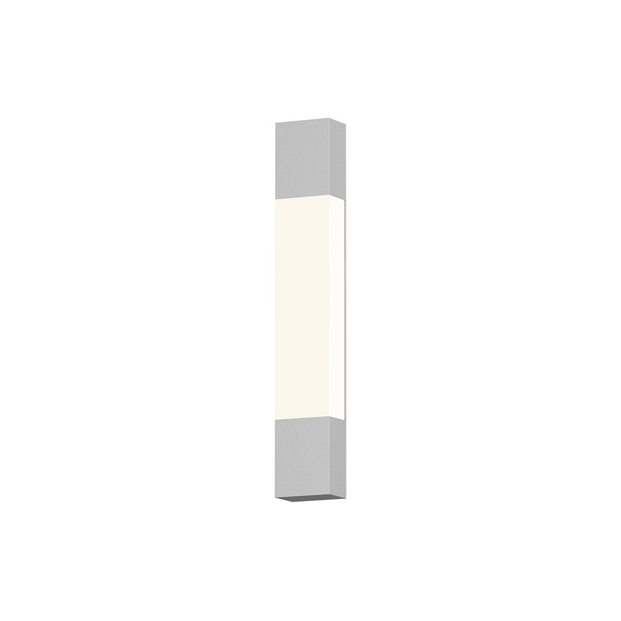 Sonneman Box Column LED Sconce - Textured White, 22"