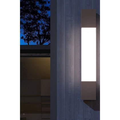 Sonneman Box Column LED Sconce - Textured White, 22"