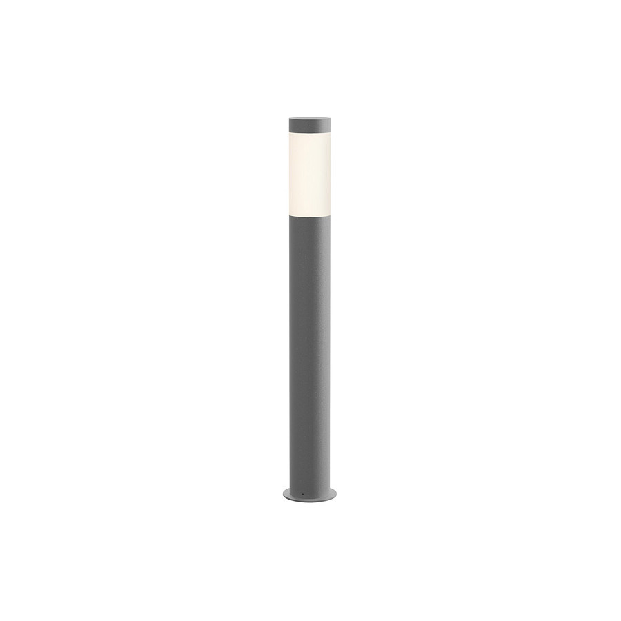 Sonneman Round Column LED Bollard - Textured Gray, 28"