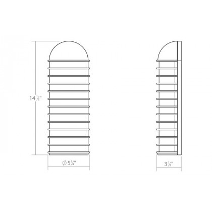 Sonneman Lighthouse LED Sconce - Textured White, Standard