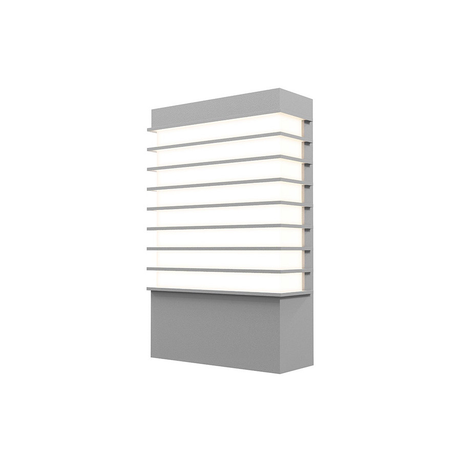 Sonneman Tawa LED Sconce - Textured Gray, 13" Wide