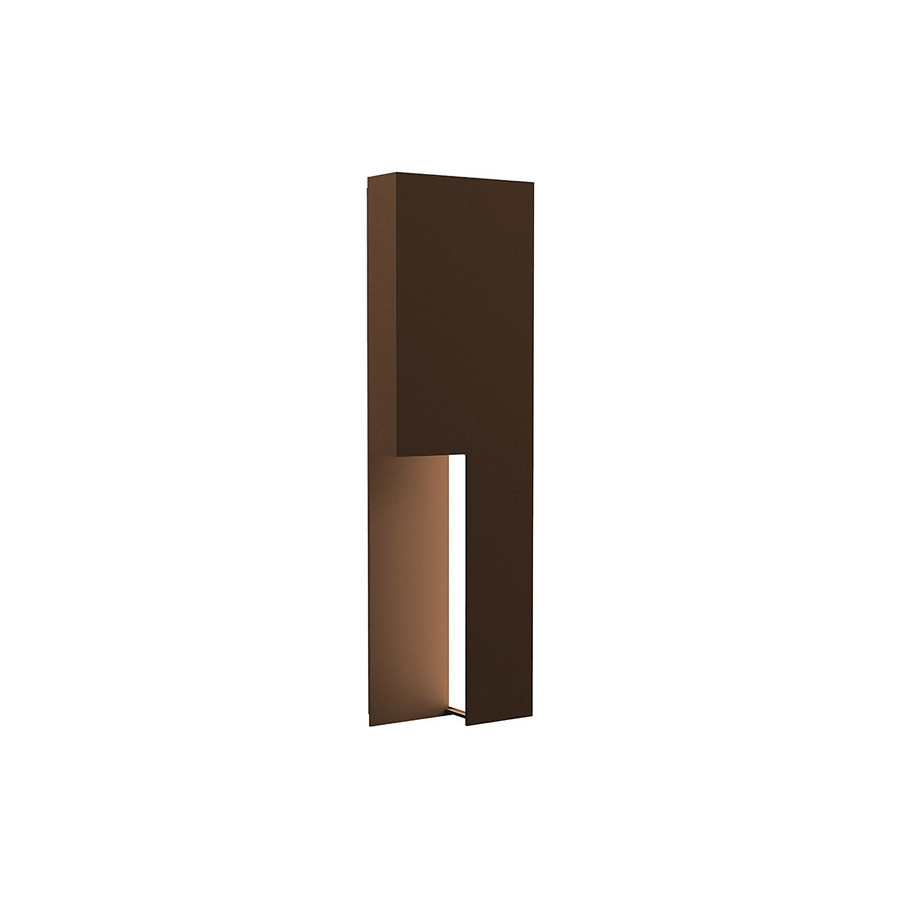 Sonneman Incavo LED Sconce - Textured Bronze, 20"