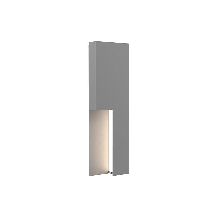 Sonneman Incavo LED Sconce - Textured Gray, 20"