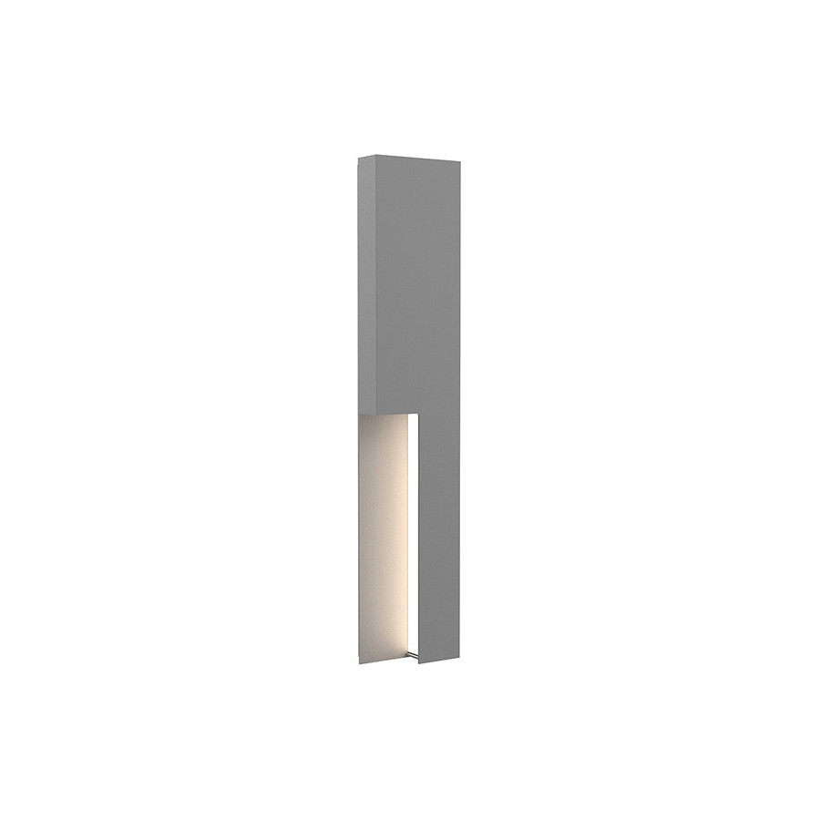 Sonneman Incavo LED Sconce - Textured Gray, 30"