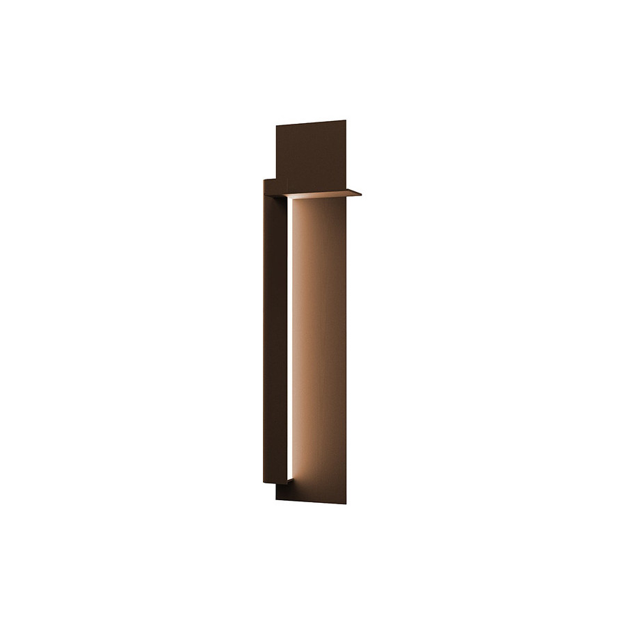 Sonneman Backgate LED Sconce - Textured Bronze, 30", Left
