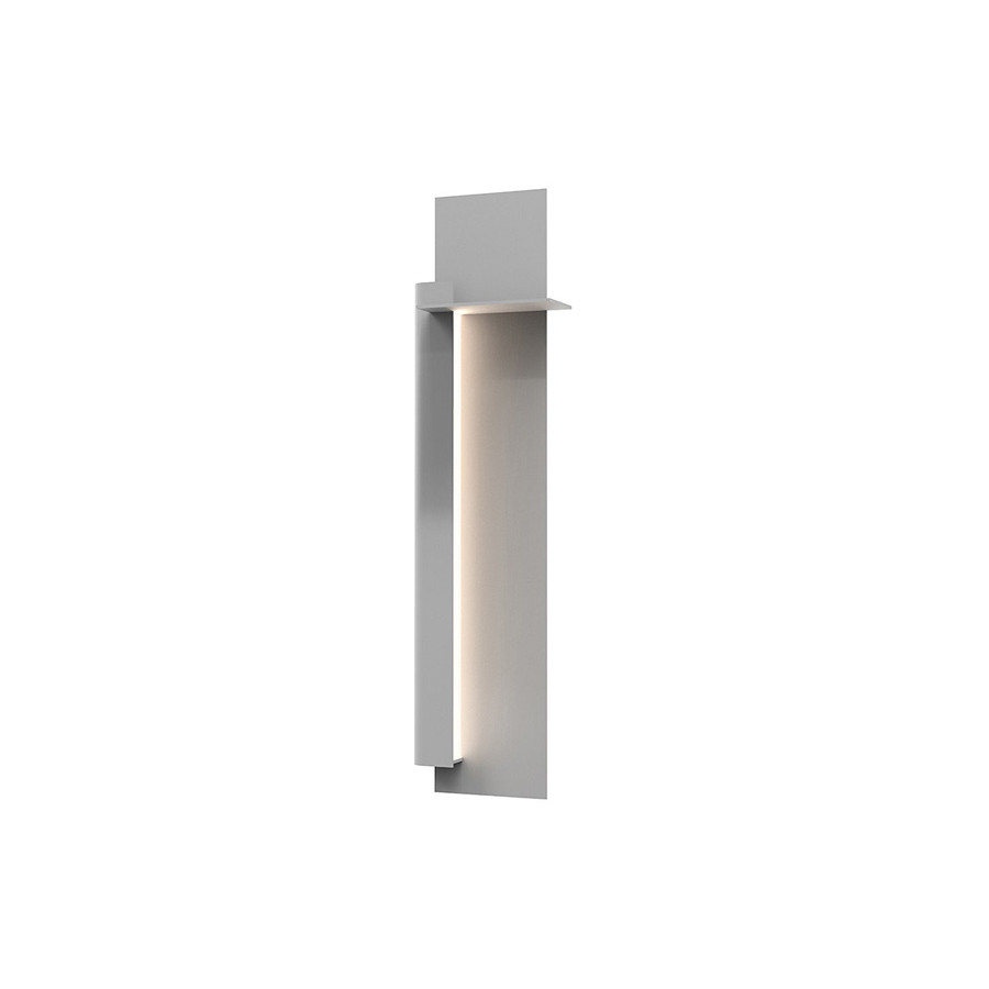 Sonneman Backgate LED Sconce - Textured Gray, 30", Left