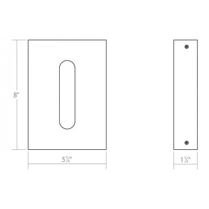 Sonneman Tairu LED Sconce - Textured Gray, 8"