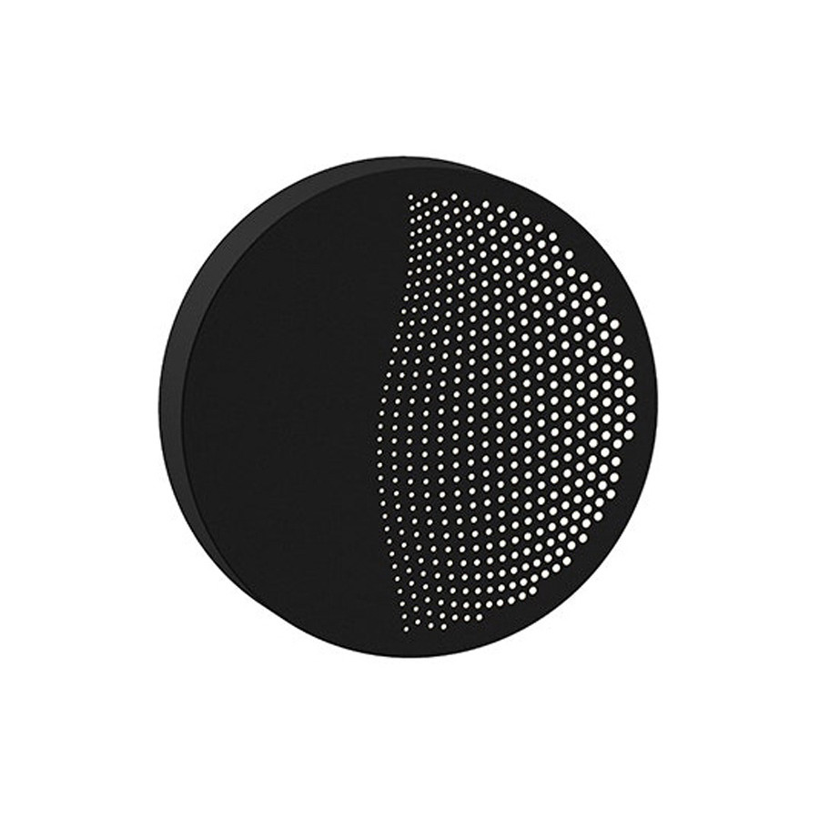 Sonneman Dotwave LED Sconce - Textured Black, Small, Round