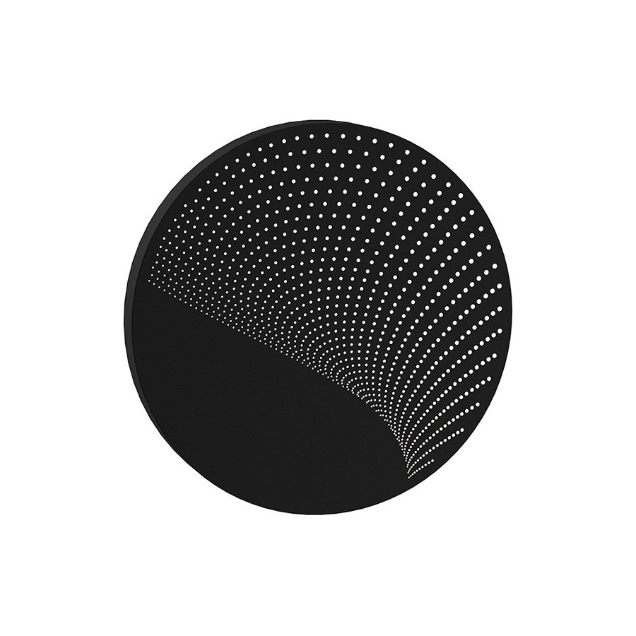 Sonneman Dotwave LED Sconce - Textured Black, Large, Round