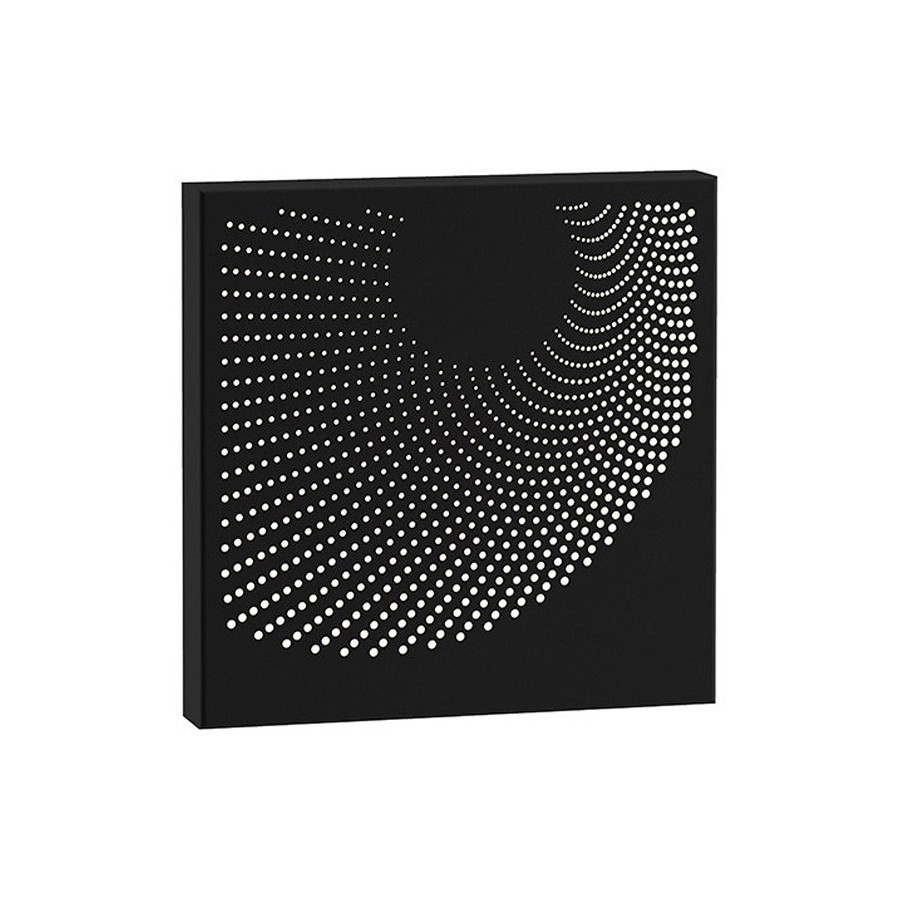 Sonneman Dotwave LED Sconce - Textured Black, Square, Square