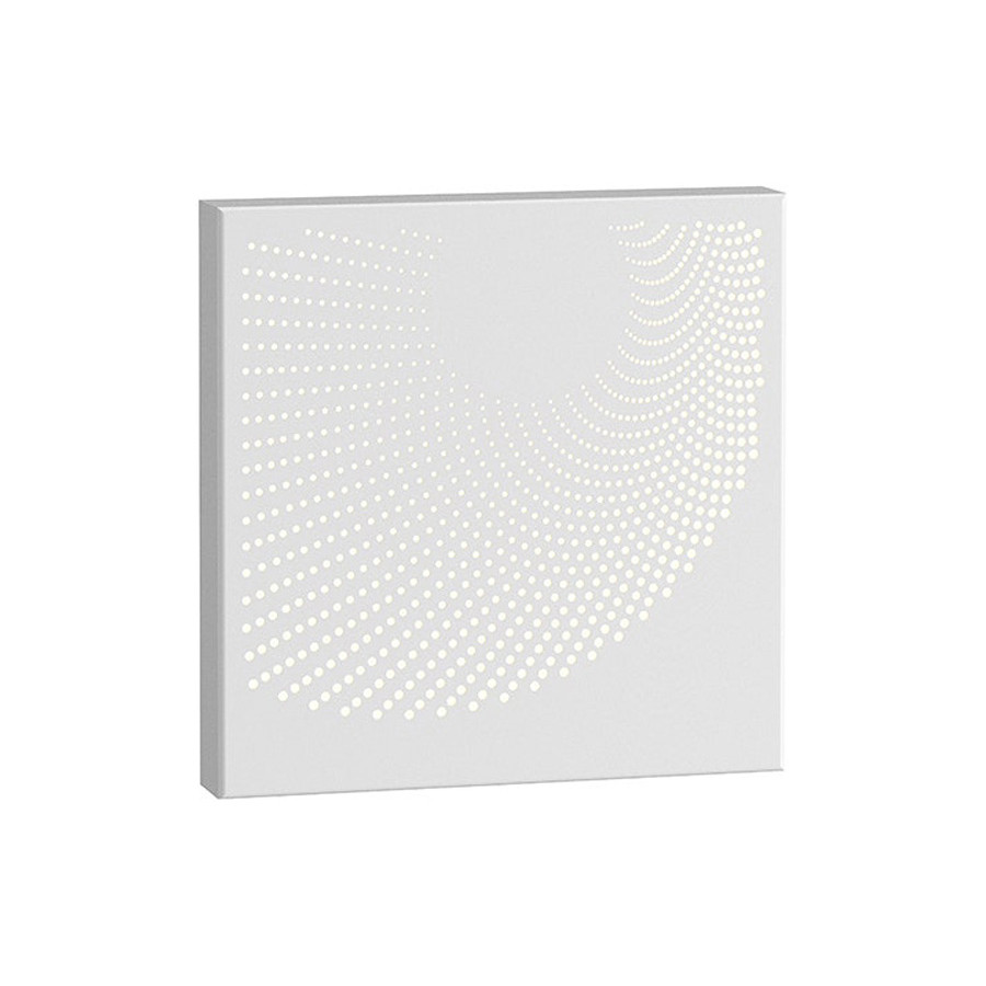 Sonneman Dotwave LED Sconce - Textured White, Square, Square