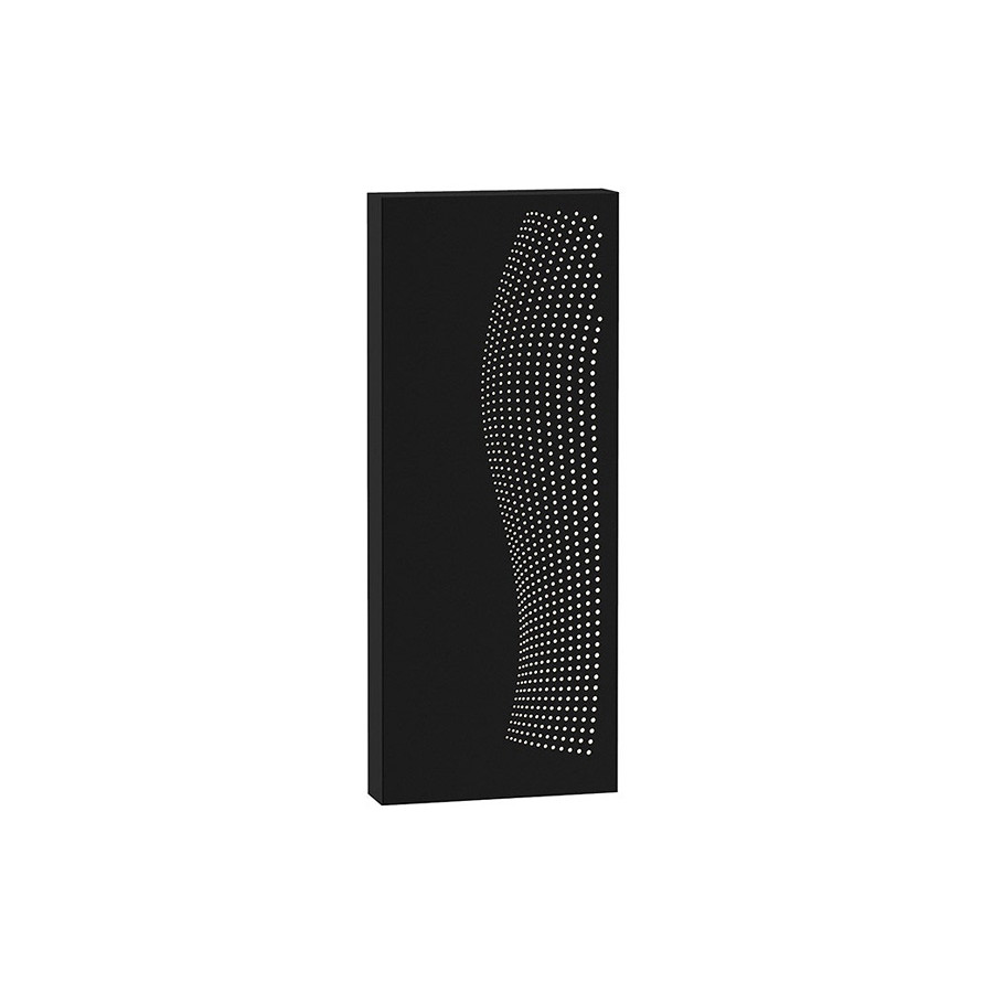 Sonneman Dotwave LED Sconce - Textured Black, Rectangle, Rectangle