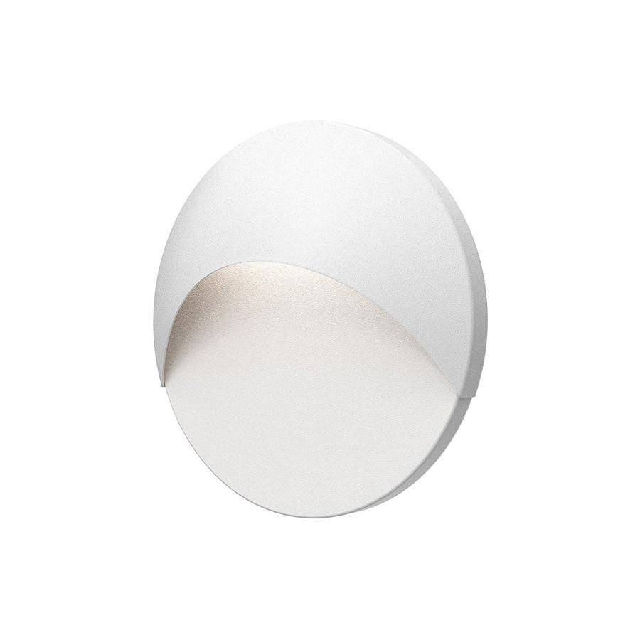 Sonneman Ovos LED Sconce - Textured White, Round