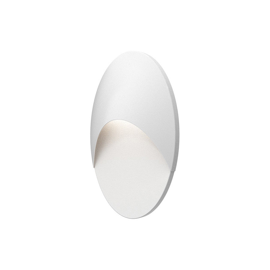 Sonneman Ovos LED Sconce - Textured White, Oval