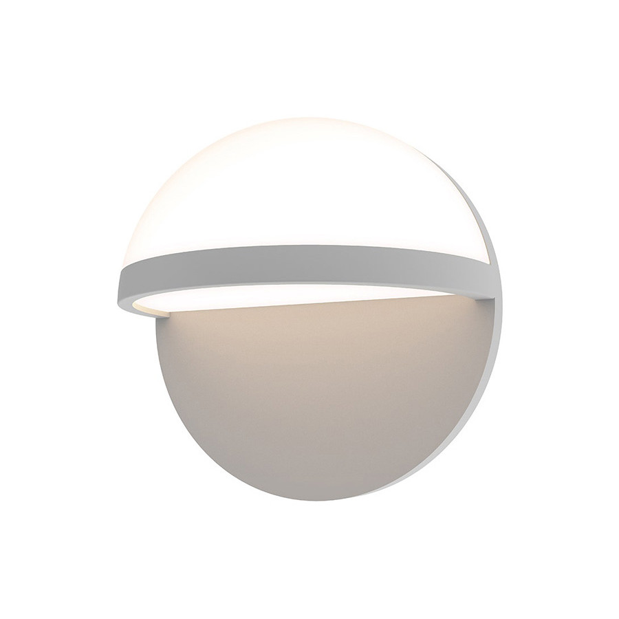 Sonneman Mezza Vetro LED Sconce - Textured Gray, 8"
