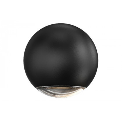 Sonneman Hemisphere Sconce - Textured Black, One Sided