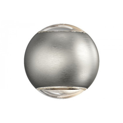 Sonneman Hemisphere Sconce - Natural Anodized, Two Sided