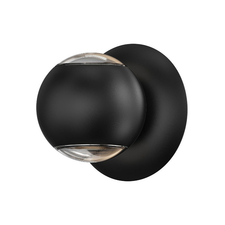 Sonneman Hemisphere Sconce - Textured Black, Two Sided
