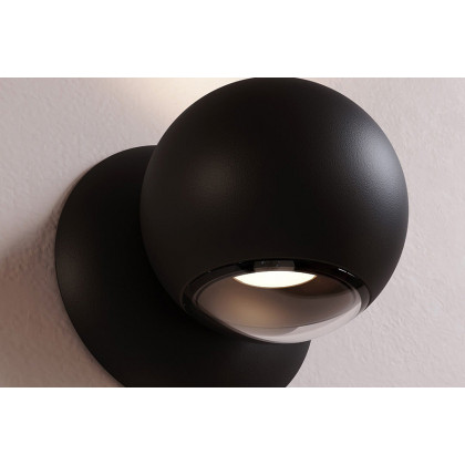 Sonneman Hemisphere Sconce - Textured Black, Two Sided