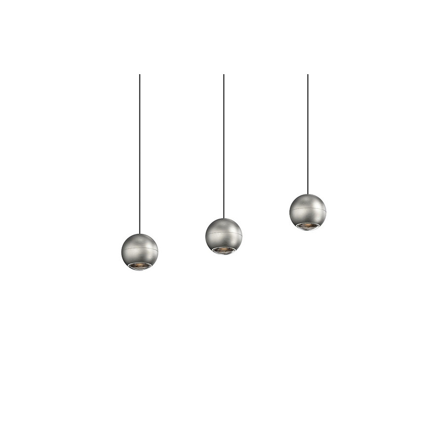 Sonneman Hemisphere Pendant - Natural Anodized, 3-Light