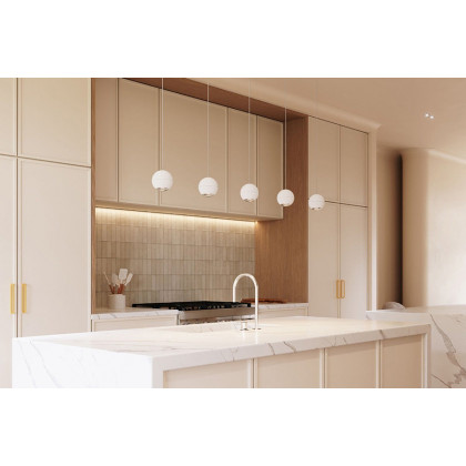 Sonneman Hemisphere Pendant - Natural Anodized, 3-Light