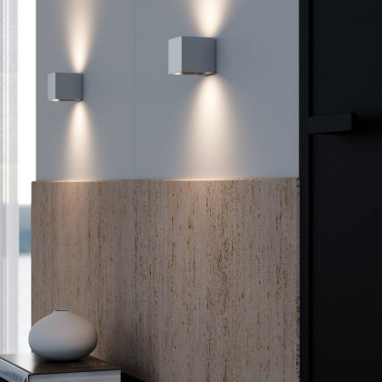 Sonneman QB Sconce - Small, Natural Anodized