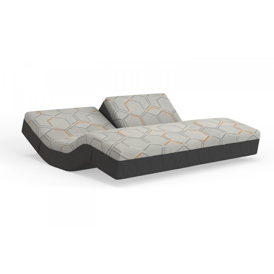 South Bay 12" Medium Copper Gel Infused Premium Memory Foam Mattress - Cal King Split Head Size