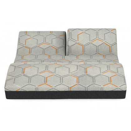 South Bay 12" Medium Copper Gel Infused Premium Memory Foam Mattress - Cal King Split Head Size