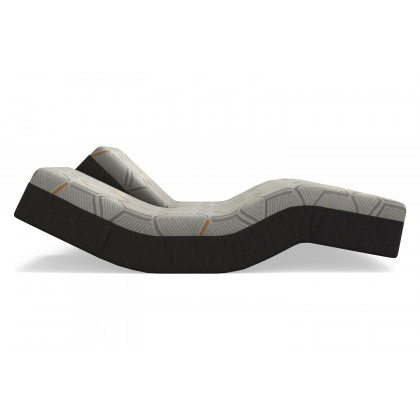 South Bay 12" Medium Copper Gel Infused Split Head King Premium Memory Foam Mattress and Model P Adjustable Bed Base