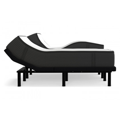 South Bay 12" Soft and Firm Flippable Gel Infused King Split Memory Foam Mattress and Model T Adjustable Bed Base