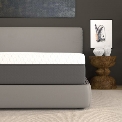 South Bay 12" Medium Zoned Gel Infused Premium Memory Foam Mattress - Cal King Split Head Size