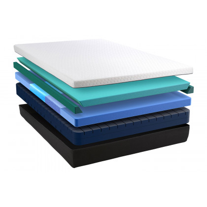 South Bay 12" Medium Zoned Gel Infused Premium Memory Foam Mattress - Cal King Split Head Size