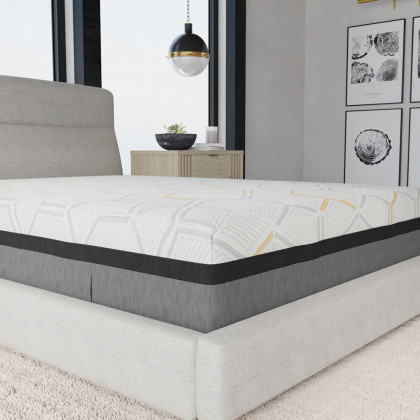 South Bay 14" Hybrid Copper-Gel Infused Memory Foam Mattress - Twin Long Size