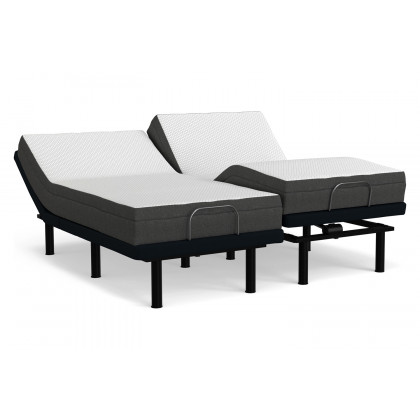 South Bay 8" Firm Gel Infused Cal King Split Memory Foam Mattress and Model H Adjustable Bed Base