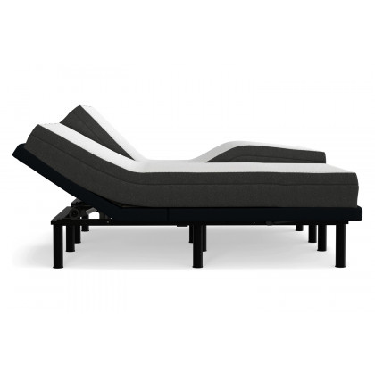 South Bay 8" Firm Gel Infused Cal King Split Memory Foam Mattress and Model H Adjustable Bed Base