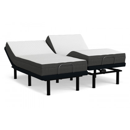 South Bay 8" Firm Gel Infused Split King Memory Foam Mattress and Model 3 Adjustable Bed Base