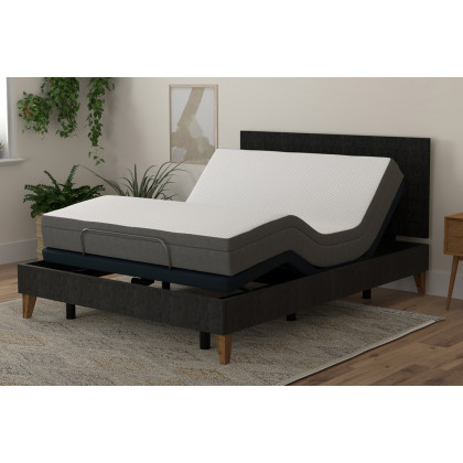 South Bay - 8" Firm Gel Infused Memory Foam Mattress and Model 3 Adjustable Bed Base