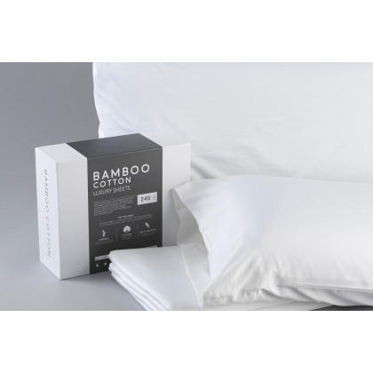 South Bay - White Bamboo Cotton Sheets