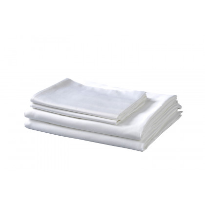 South Bay Bamboo Cotton Sheets - White, Queen Size