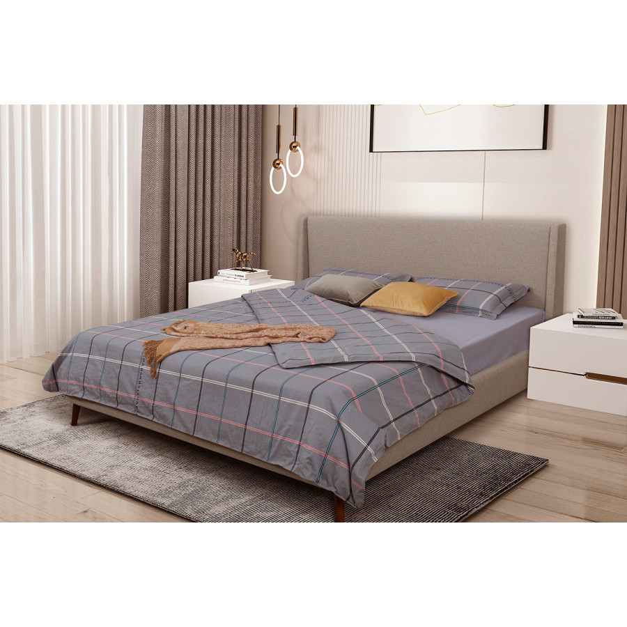 South Bay Brooklyn Upholstered Bed Frame - Beige, King Size