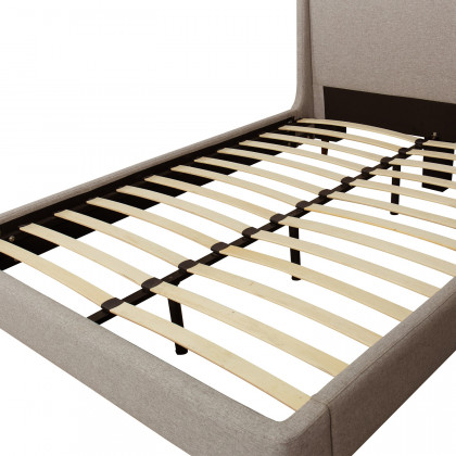 South Bay Brooklyn Upholstered Bed Frame - Beige, Full Size