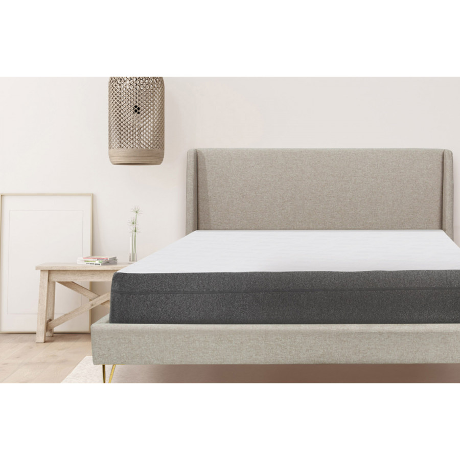 South Bay Zoey Upholstered Bed Frame - Beige, Queen Size