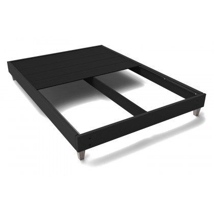 South Bay Express Bed Frame - Black, Twin Long Size