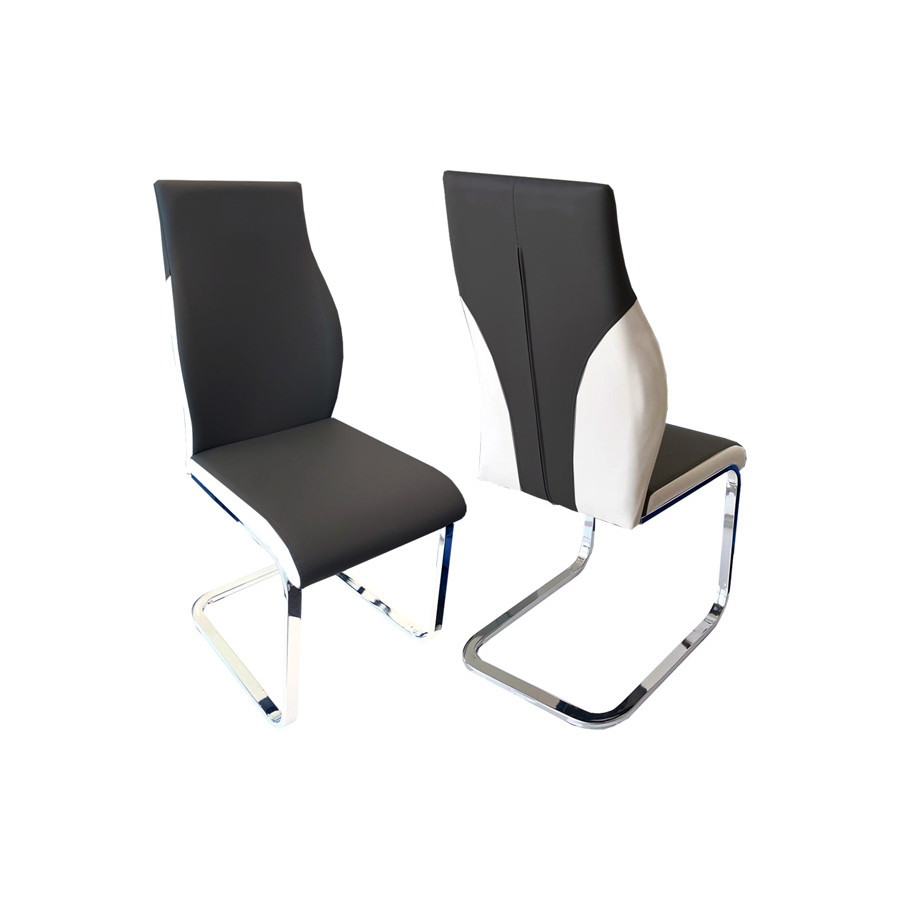 Stanza Crystal Dining Chair - Black & White
