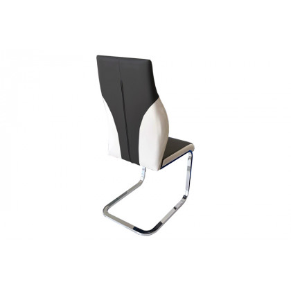 Stanza Crystal Dining Chair - Black & White
